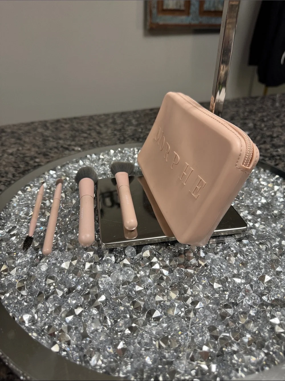 Morphe Blush Pink Brush Set with Zip Pouch